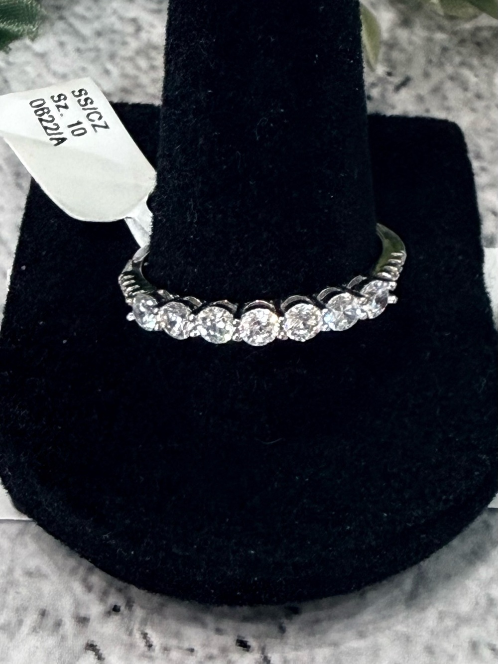 925 silver Band with CZ
